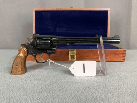 1. S&W .38 Spl., Long Barrel, Prentation Case, SN:19K8862