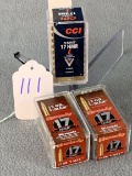 111. CCI & Hornady .17 HMR 17gn. (3) 50 Rnd. Boxes