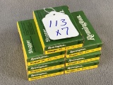 113. Rem. 20GA 2¾” ? oz. slugs (7) Boxes