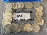 224. 1923 Peace Dollars (30x the Money)