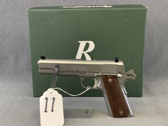 11. Rem. 1911 R1S .45 Auto Stainless, NIB, 2 Mags, SN: RHH076686