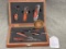324. Sheffeild Knife & Multi-tool gift set, In wooden Pres. Box