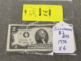361. 1976 $2 Bills Bicentennials