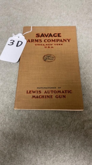 Lot 3d. Savage Arms Co. Book