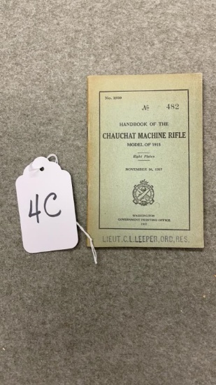 4C. Chauchat Machine Gun Booklet
