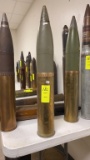Lot 186. Brass Casing with Projectile & Fuze