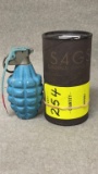 Lot 254. U.S. Mark 2 Blue Practice Grenade