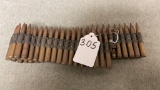 Lot 305. Section of 67 Rounds of 30 cal. MG