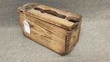 Lot 341. Antique Wooden Ammo Box