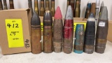 Lot 412. Brass Case with Projectile & Others