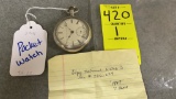 420. 1887 Elgin National Watch Co. Pocket Watch