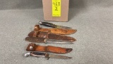 468. Lot of Misc Knives W/Holsters