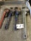 Assorted large pipe wrenches