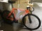 Orange Aluminum Alloy Frame/Carbon Fiber Fork Cretin Fixed Gear Bike