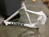 55cm White Leader Double Butted Aluminum Alloy Track Bike Frame