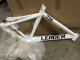 51cm White Leader Double Butted Aluminum Alloy Track Bike Frame