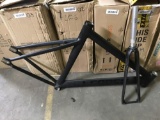 56cm Black Matte Leader Double Butted Aluminum Alloy Track Bike Frame and Forks