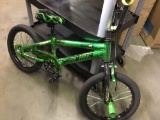 Green Avigo Brand Youth Bike with Front Pegs
