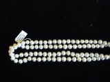 Genuine fresh water pearl necklace 32''