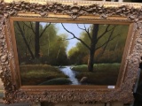 Spring in the Catskills framed painting by WOOD