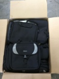 Box of assorted small tablet/laptop bags