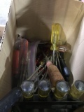 Box of assorted screwdrivers