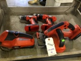 Assorted Black and Decker 18v cordless tools