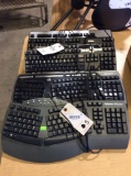 5 Assorted Wired USB PC Keyboards