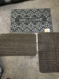 Assorted Mats(including one welcome mat and two kitchen mats)