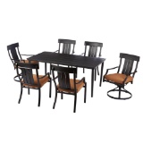 6 Hamilton Bay Oak Heights Pation Dining Set Chairs