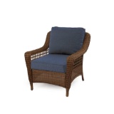 Hampton Bay Spring Haven Brown All-Weather Wicker Patio Lounge/Club Chair with BARE Cushions