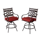 Chili Red Hamilton Bay Middletown Motion Swivel Lounge Chairs