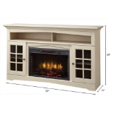 Home Decorators Collection Avondale Grove 59 in. TV Stand Infrared Electric Fireplace