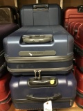 4 Pieces Large Hard Blue Luggage