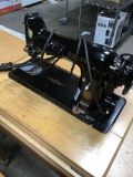 Singer model#201 Sewing Machine built in to Desk