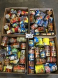 Boxes of assorted can goods