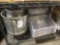 3 Metal Pots And 9 Plastic Trays w/Lids