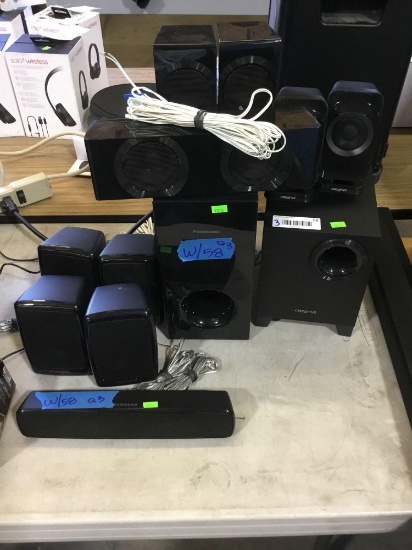 Assorted Lot of Speaker and SubWoofers