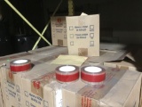 14 Boxes of 24 Qty. Clear and Red Colored Packing Tape Rolls