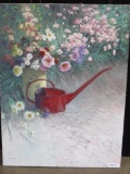 Watering Can and Flowers by Sergon