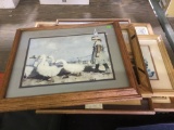 5 Assorted Vintage Framed Pictures