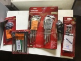 5 Husky Pack/Sets Torx and Hex Keys/Sockets