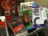 Assorted, Misc. Siphon Pump, Chain Saw Chain, Staplers, Air Compressor Accessories Etc.
