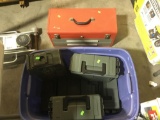 Tool Box and Assorted Plastic and Metal Ammo Boxes