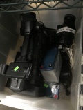 Various Video Cameras, Batteries Etc.