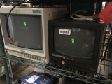 1 Sony and 1 Panasonic CCTV Monitors