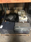 Pallet of Misc. Electronics, Remote Control Units, Tape Decks, Credit Card Terminals Etc.