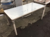 8 Gray Top Utility Tables