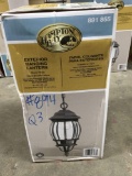 Hampton Bay Exterior Hanging Lantern Black Finish