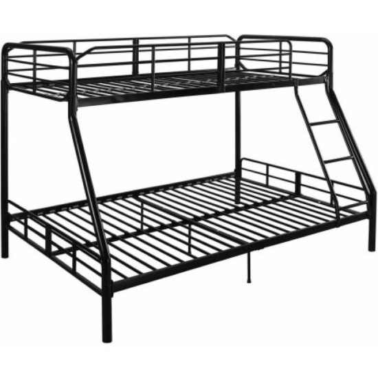 Mainstays Twin Over Full Metal Bunk Bed in Black